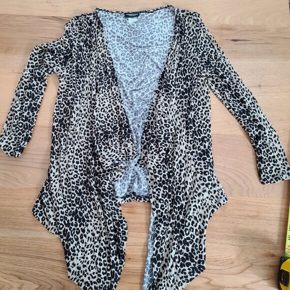 Perseption Concept | Leopard Print Flowy Cardigan | US S - Picture 1 of 7